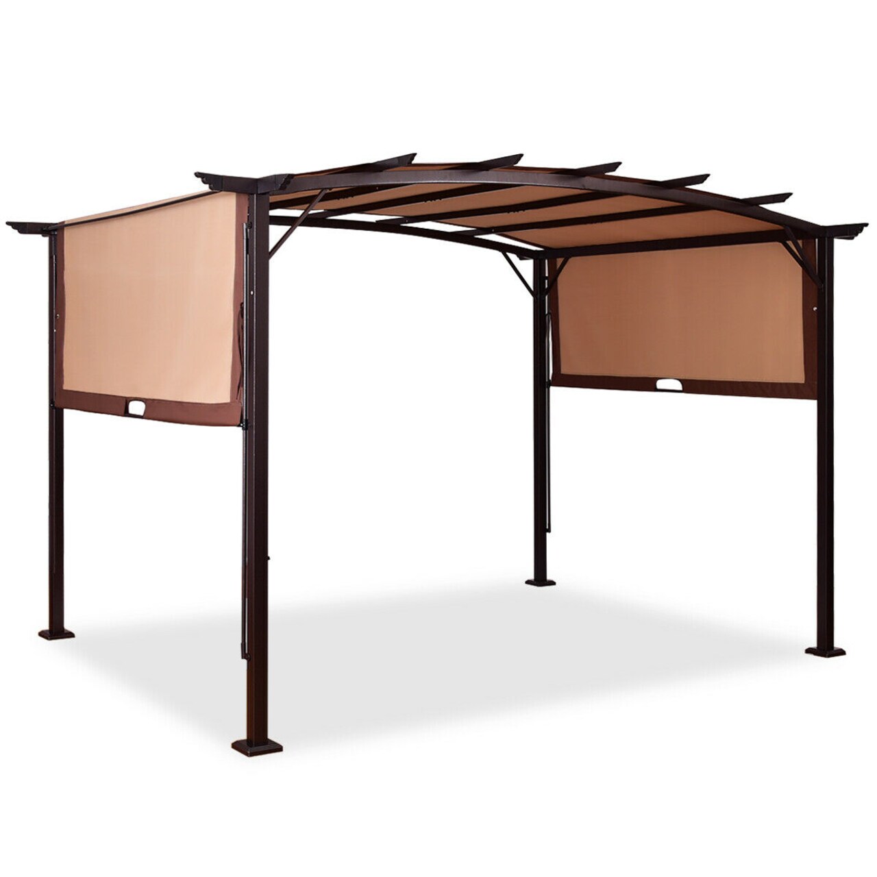 12 X 9 Pergola Kit Metal Frame Gazebo Canopy Cover Patio Shelter